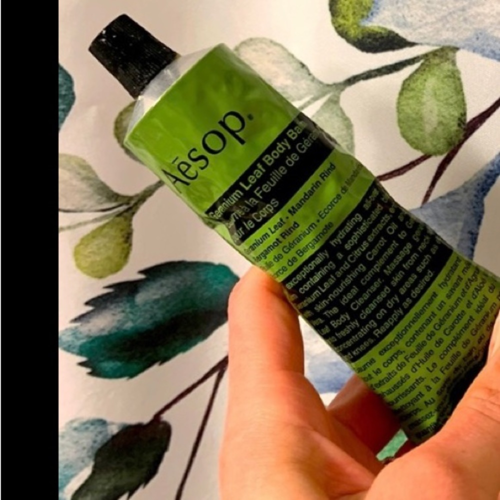 Aesop geranium leaf body balm